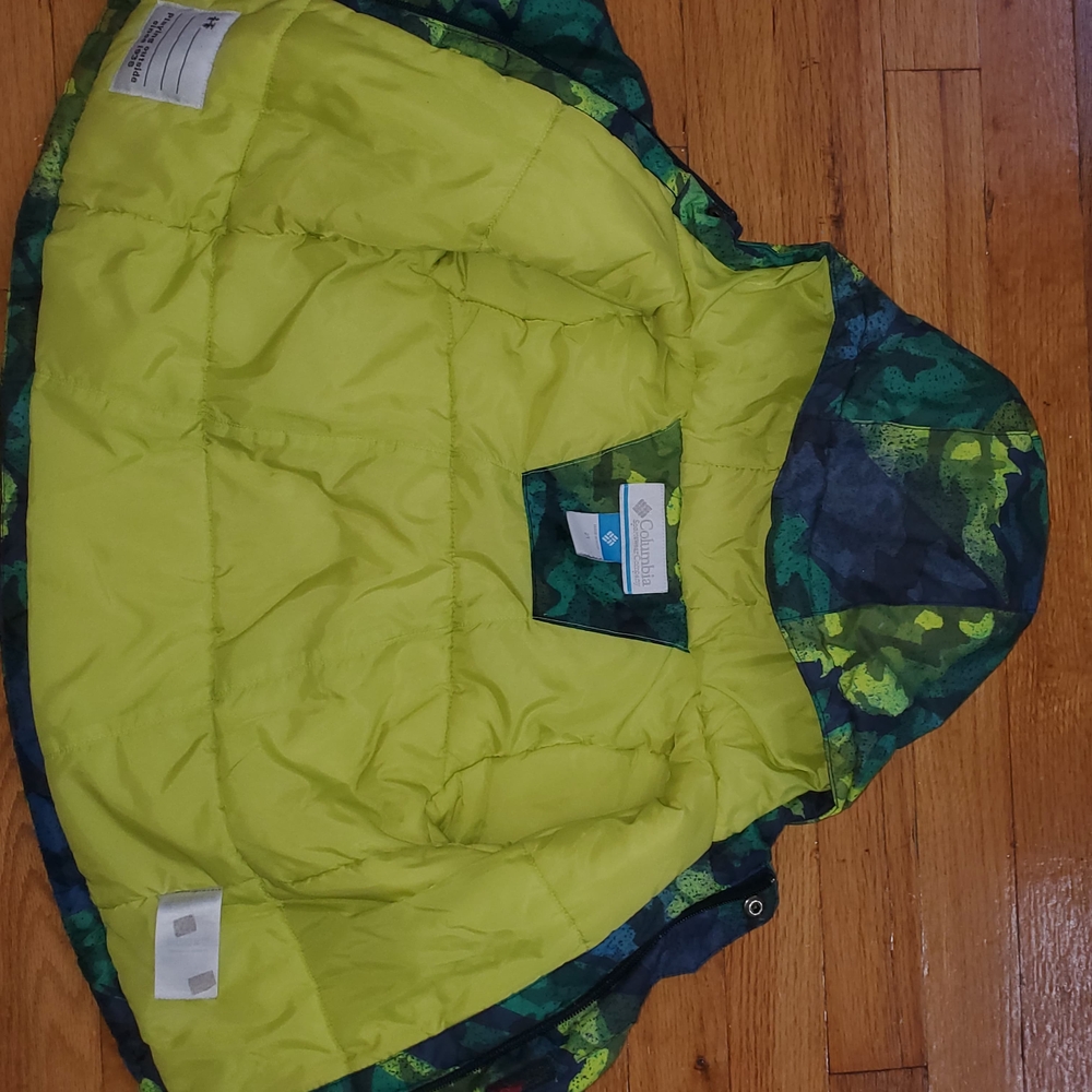 Kids Green and Blue Camouflage Jacket